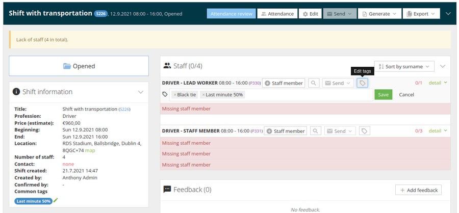 Shift Closing Module Streamlined Shift Management & Job Form Enhancements