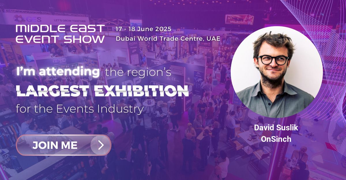 OnSinch CEO David Suslik attending the Middle East Event Show 2025