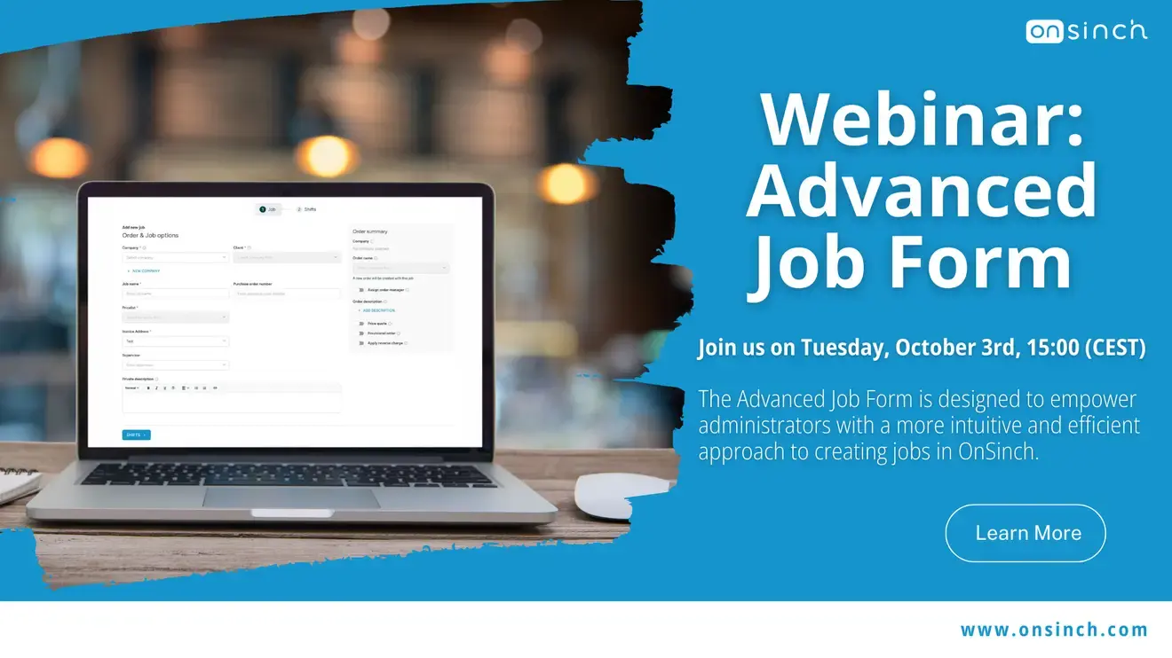 Blog Advanced job form webinar