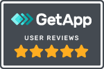 GetApp User Reviews Stars badge